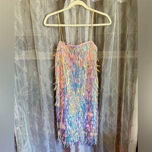 Pink Iridescent Dress